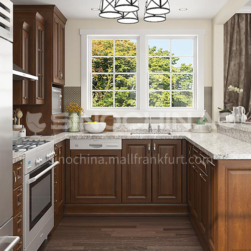 American style classical kitchen PVC with HDF-GK-305